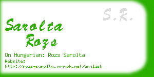 sarolta rozs business card